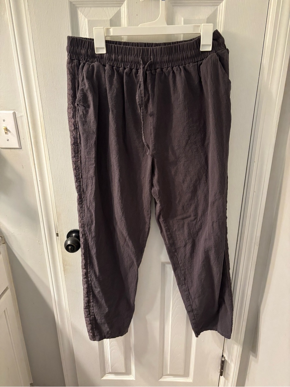 Women’s Linen Pants - Charcoal